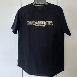 Black Men's Shirt Alpha Country